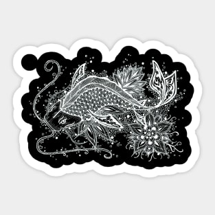 Zen Koi Fish Tattoo Sticker